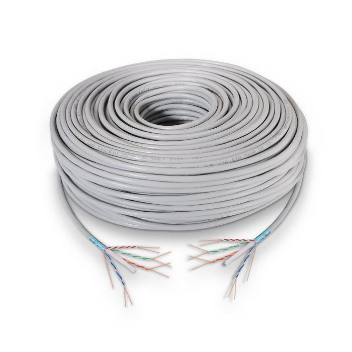 Aisens Bobina de Cable de Red Cat.6 FTP Rígido AWG24, 305m, Gris